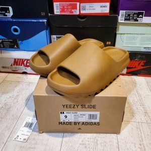 2021 Size 9 Adidas x Yeezy Slides 'Ochre' DS